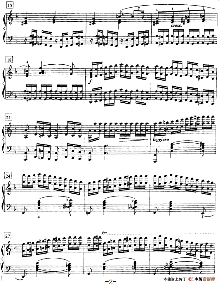 钢琴教程第七级 练习曲（Op.72 No.9）