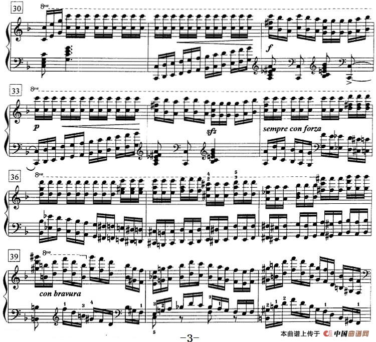 钢琴教程第七级 练习曲（Op.72 No.9）