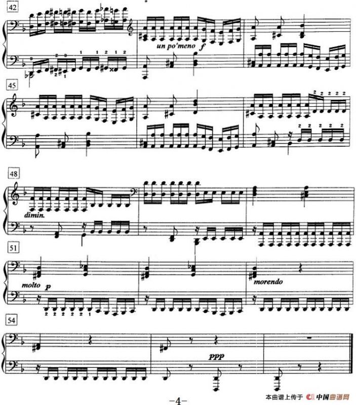 钢琴教程第七级 练习曲（Op.72 No.9）