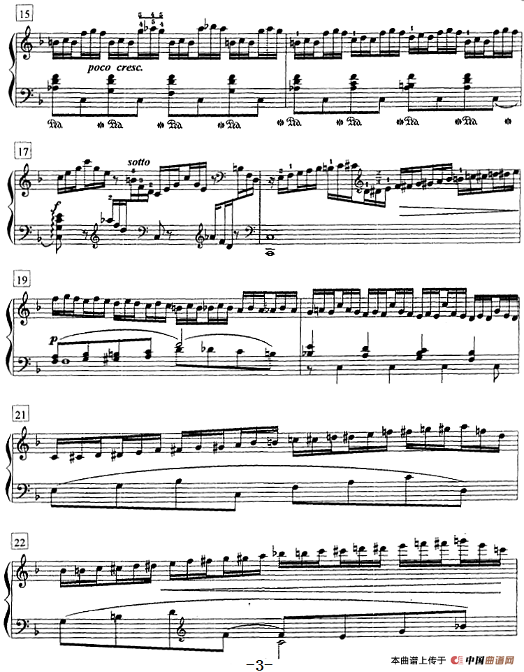 钢琴教程第七级 练习曲（Op.72 No.6）