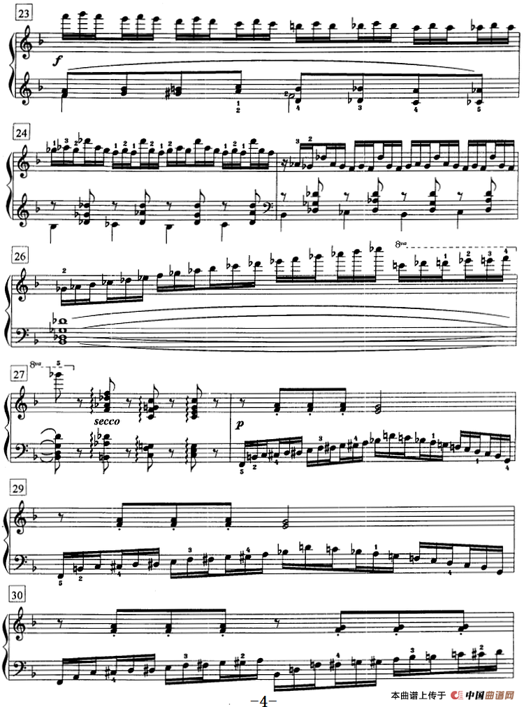 钢琴教程第七级 练习曲（Op.72 No.6）