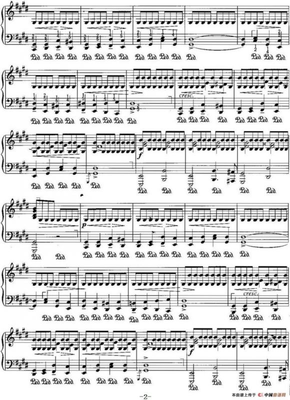 不可不弹的世界钢琴名曲：雨点前奏曲（降D大调）