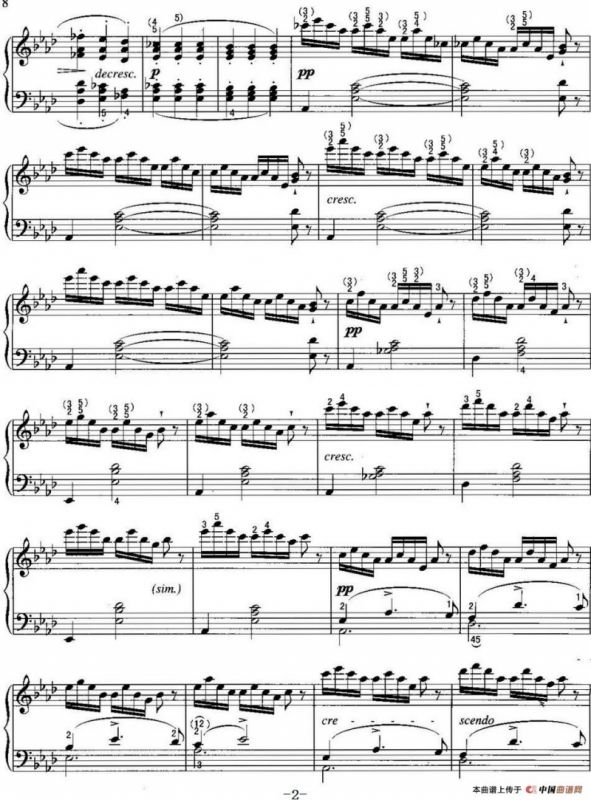 不可不弹的世界钢琴名曲：即兴曲（第4首）