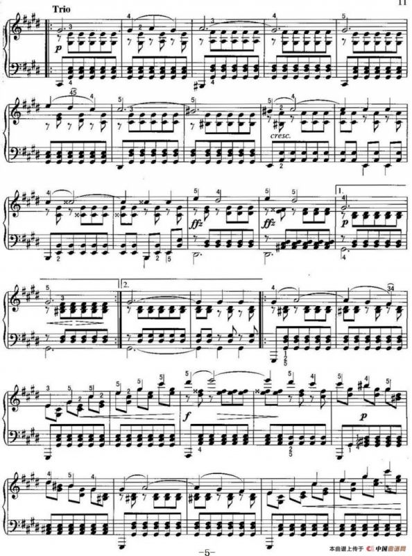 不可不弹的世界钢琴名曲：即兴曲（第4首）