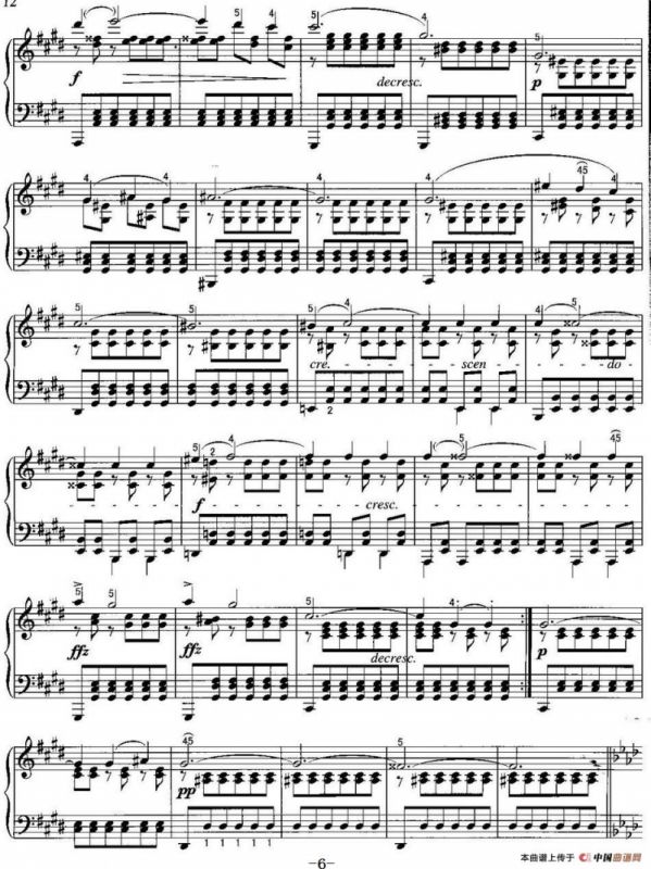 不可不弹的世界钢琴名曲：即兴曲（第4首）