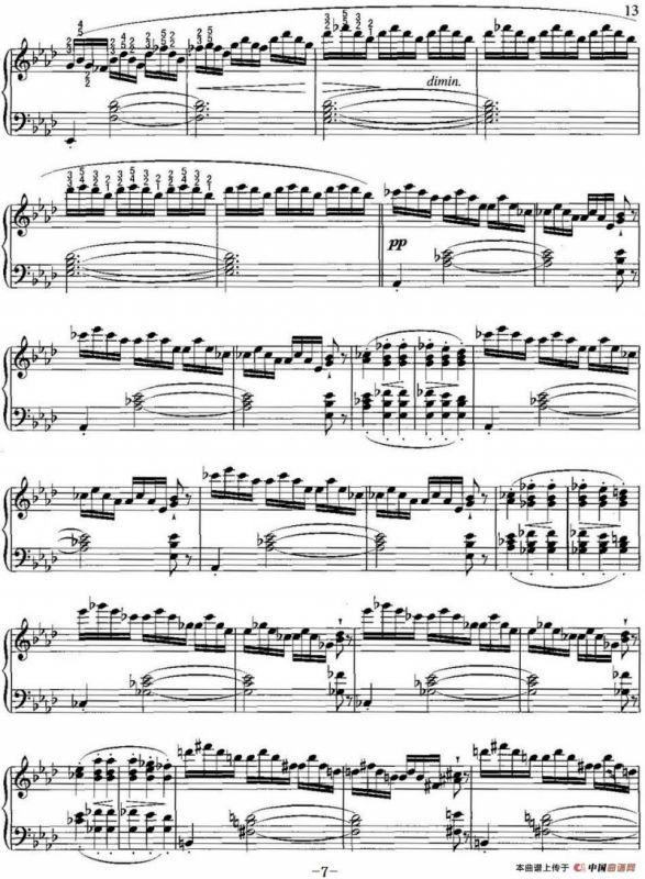 不可不弹的世界钢琴名曲：即兴曲（第4首）