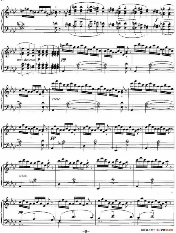 不可不弹的世界钢琴名曲：即兴曲（第4首）