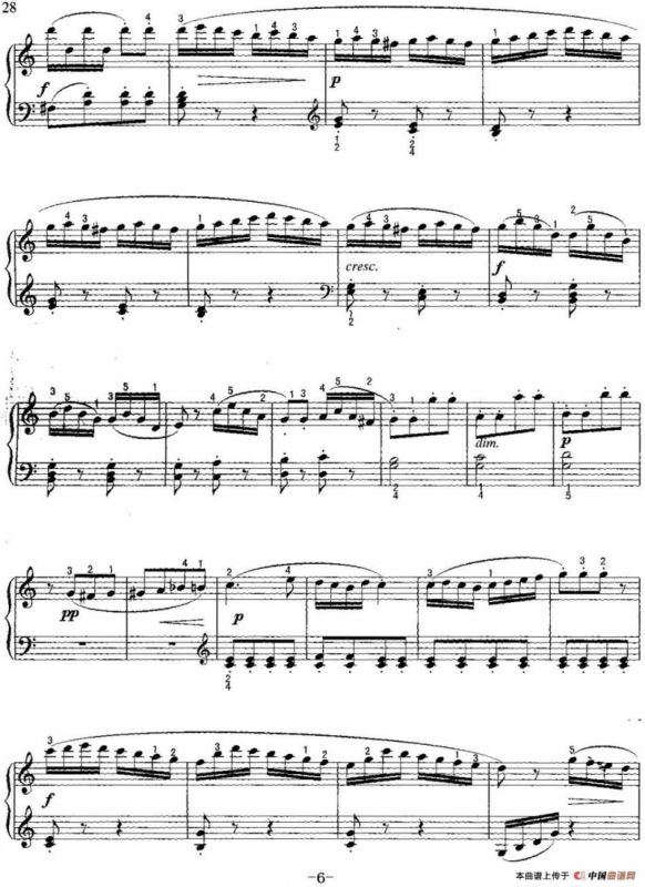 不可不弹的世界钢琴名曲：小奏鸣曲Op.36-3