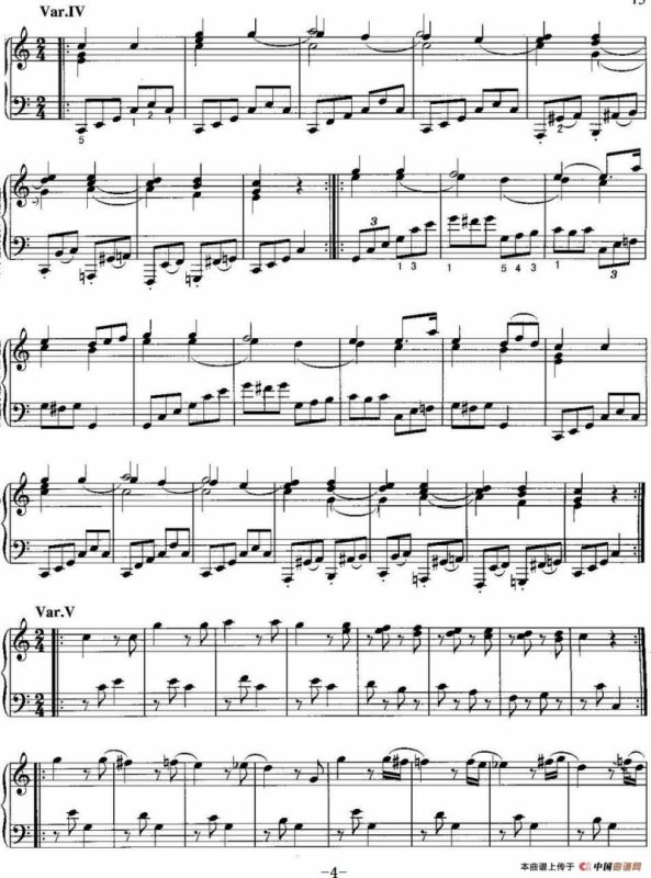 不可不弹的世界钢琴名曲：“星星”变奏曲