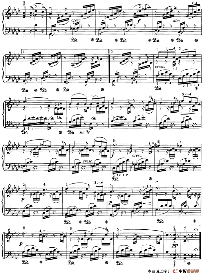 不可不弹的世界钢琴名曲：乘着歌声的翅膀