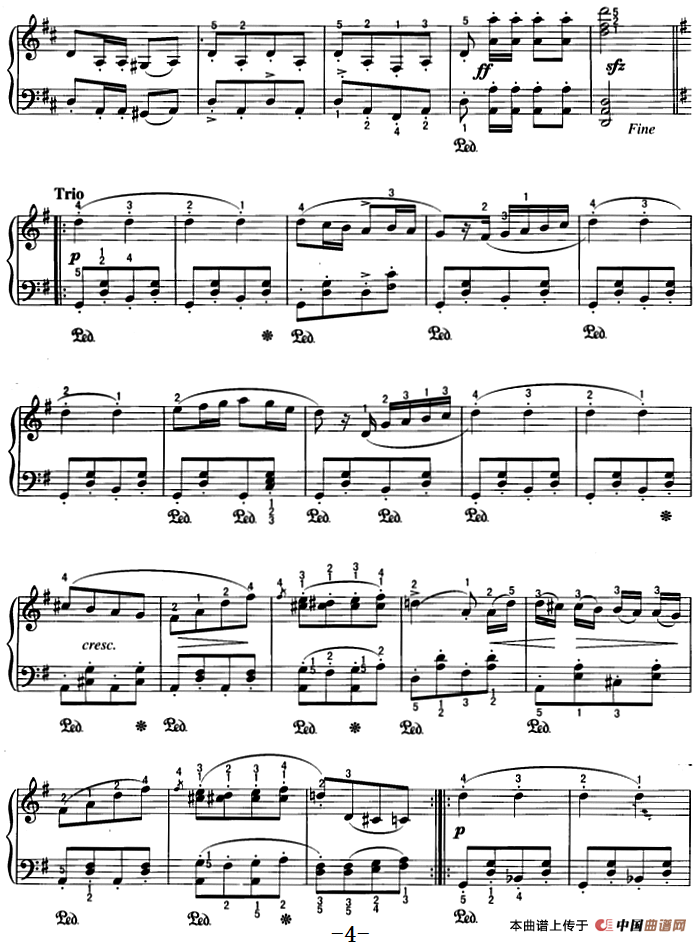 不可不弹的世界钢琴名曲：军队进行曲