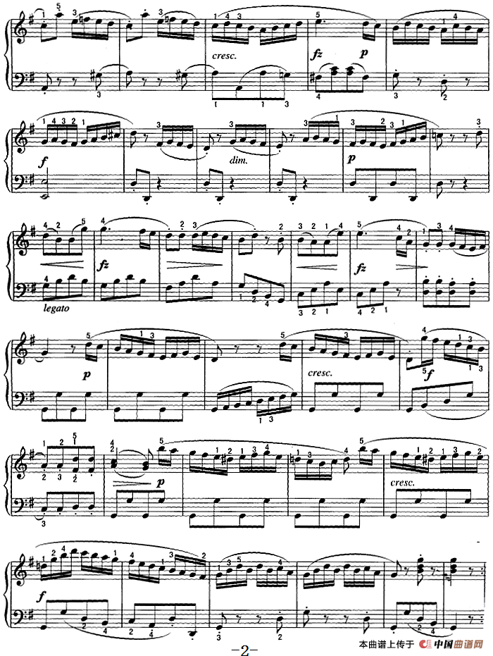 不可不弹的世界钢琴名曲：小奏鸣曲Op.36-2