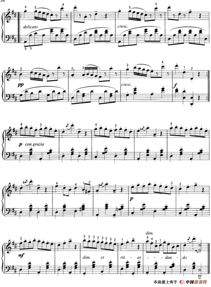 不可不弹的世界钢琴名曲：加沃特舞曲