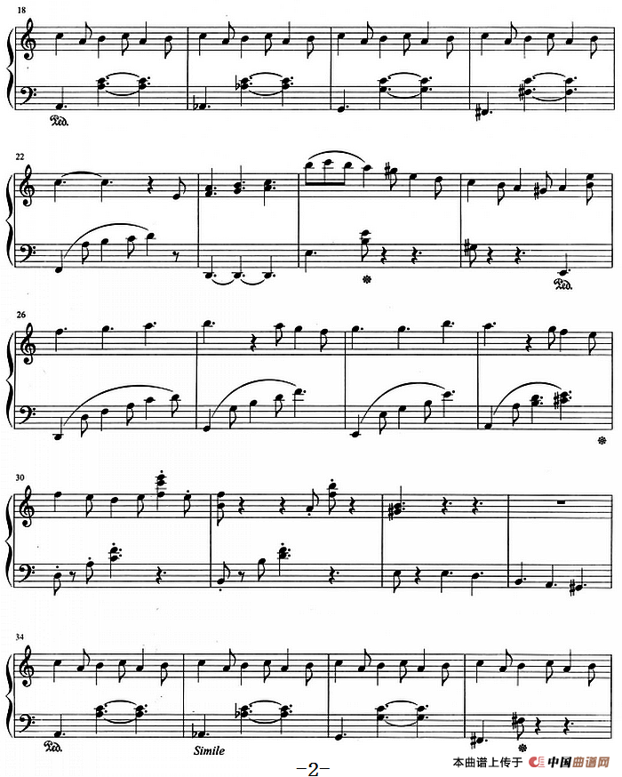 流行歌曲改编的钢琴曲：我的快乐