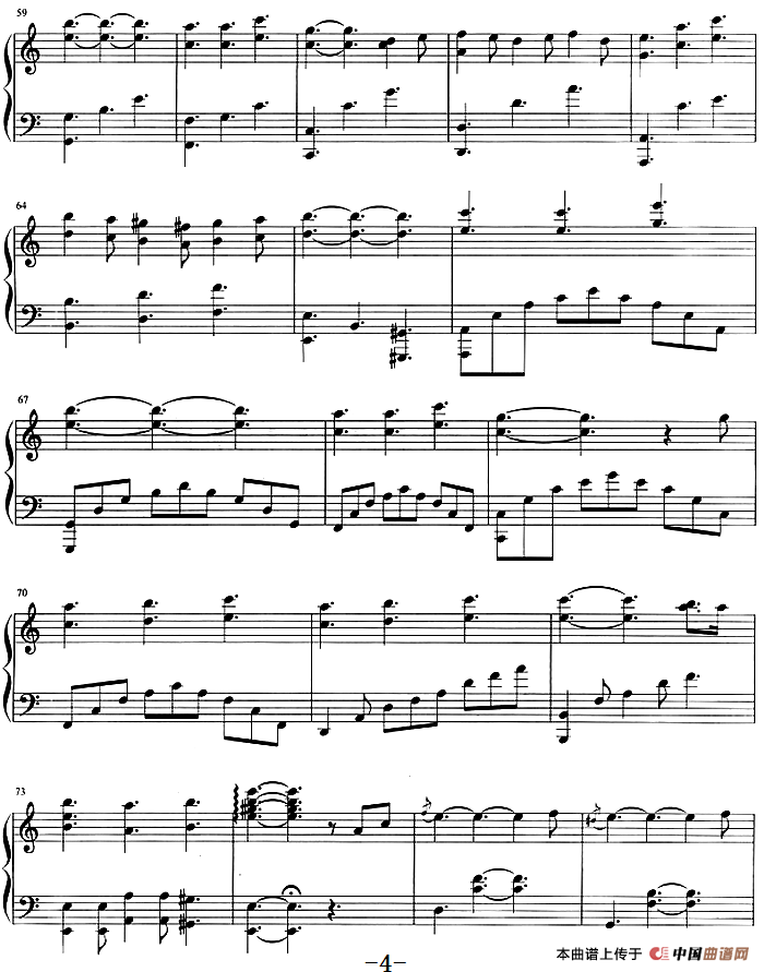 流行歌曲改编的钢琴曲：我的快乐