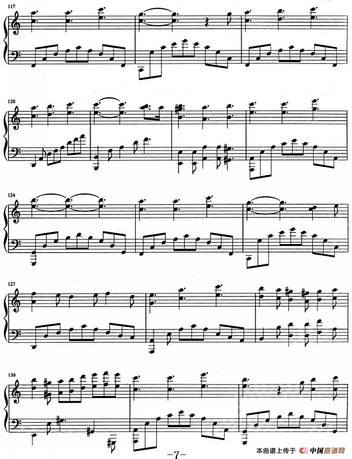 流行歌曲改编的钢琴曲：我的快乐