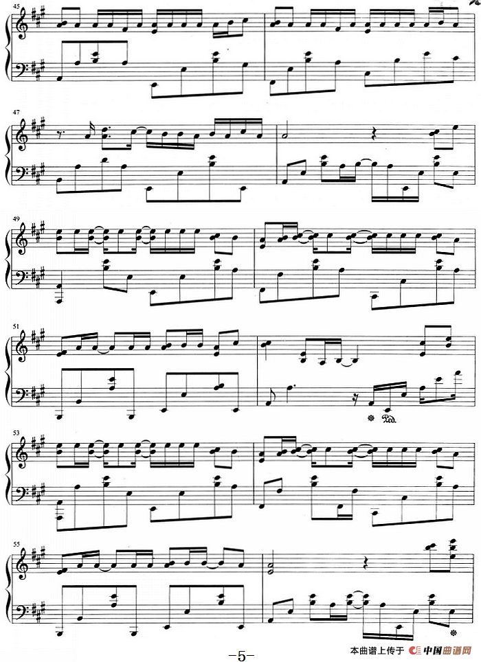 流行歌曲改编的钢琴曲：稻香