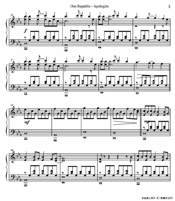 One Republic - Apologize