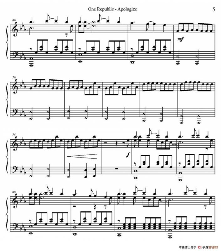 One Republic - Apologize