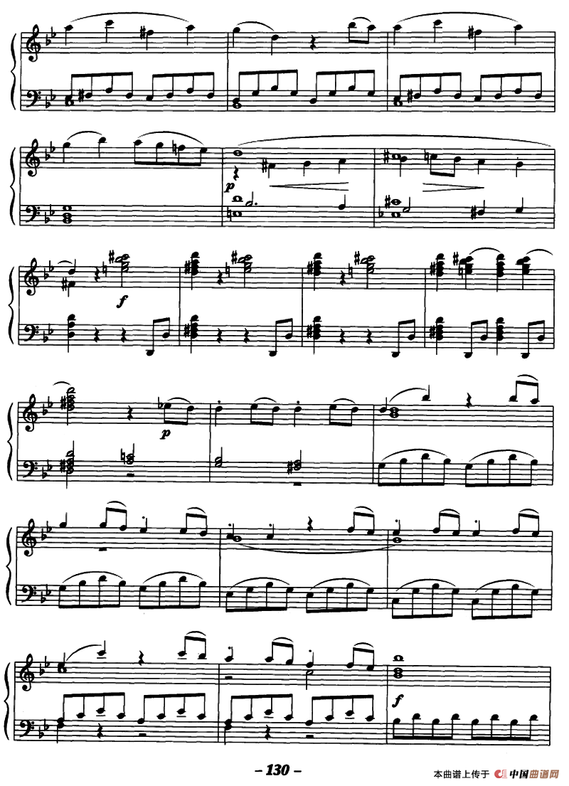 G小调第四十交响曲（第一乐章主题片段）