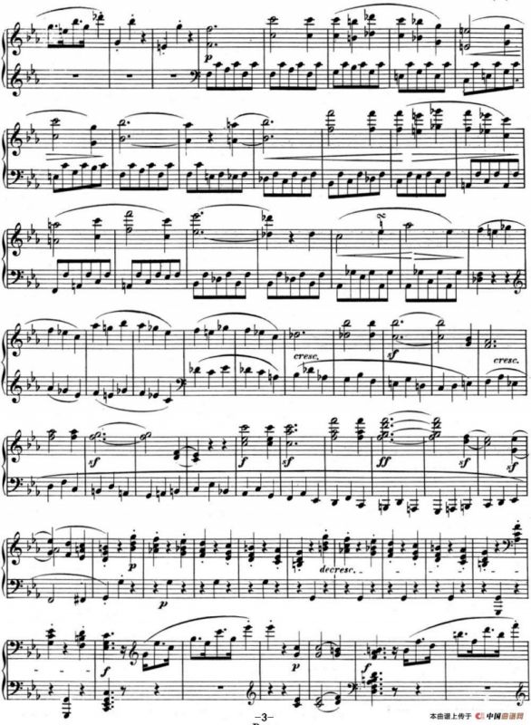 贝多芬钢琴奏鸣曲05 c小调 op.10 No.1 C minor3