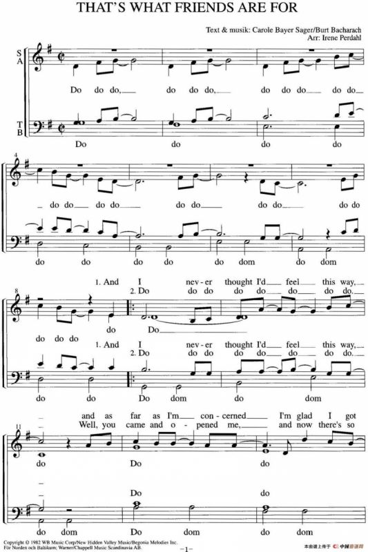 Thats what friends are for（四重奏）