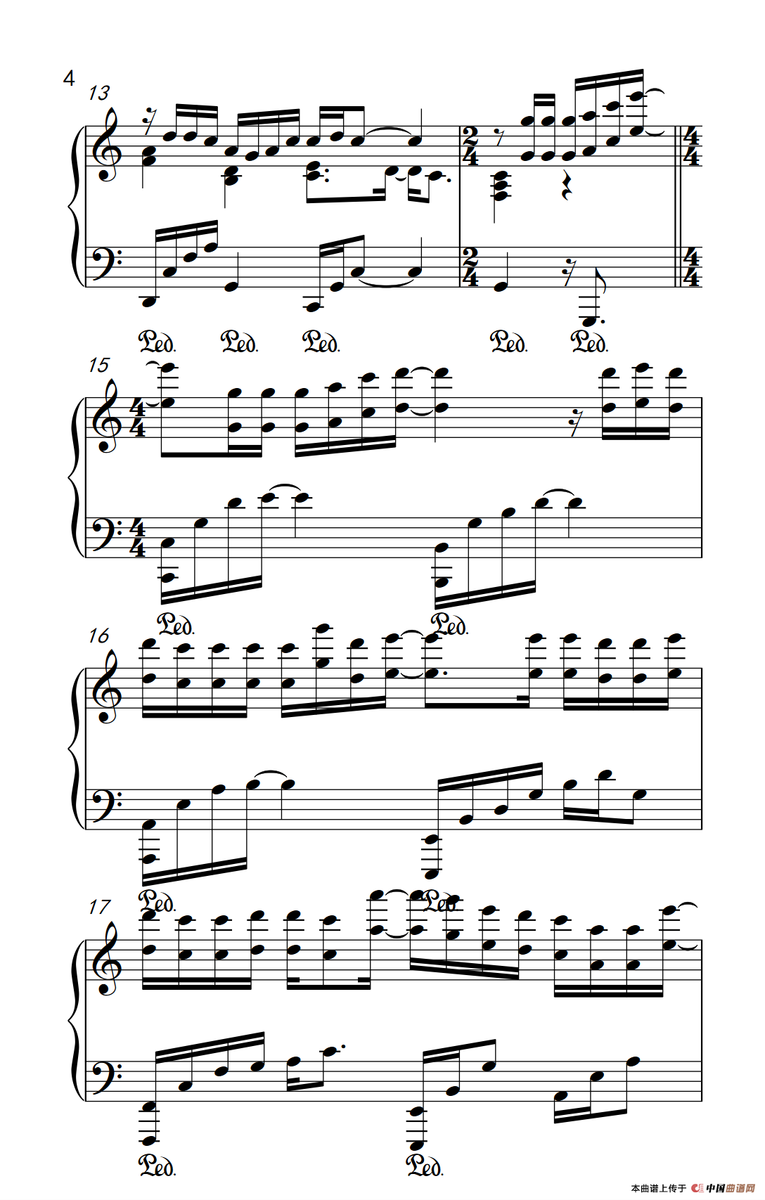 认真的雪（《弹吧音教》制谱版）