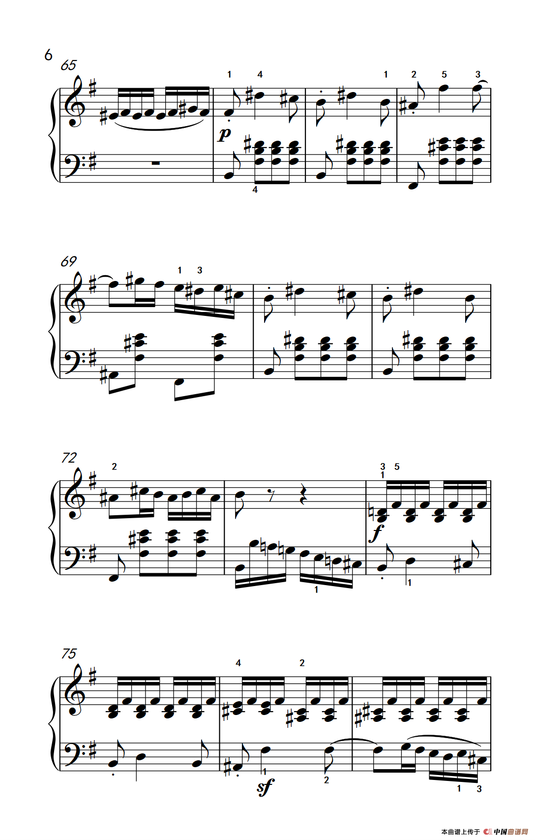 第九级2.G大调奏鸣曲 第一乐章 Op.31 No.1（中央音乐学院 钢琴（业余）考级教程 7-9级）