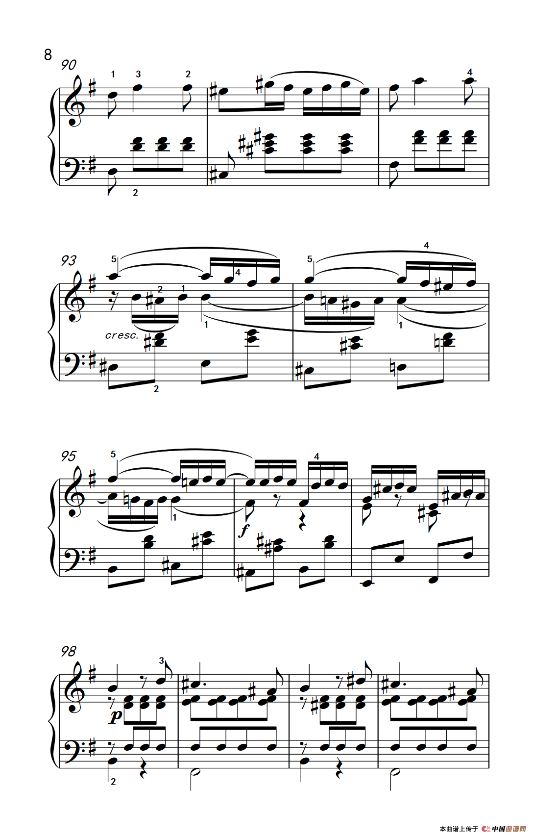 第九级2.G大调奏鸣曲 第一乐章 Op.31 No.1（中央音乐学院 钢琴（业余）考级教程 7-9级）