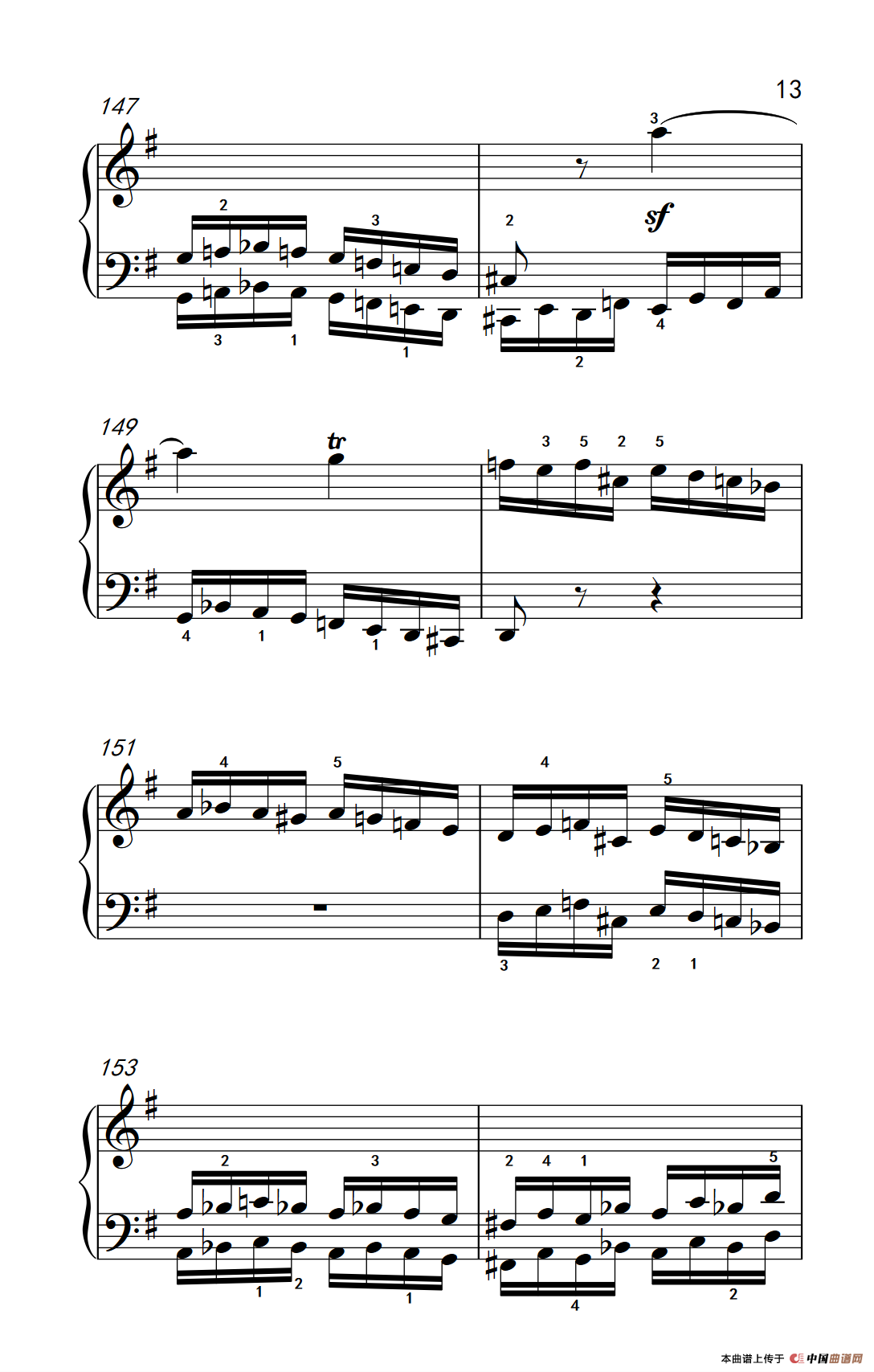 第九级2.G大调奏鸣曲 第一乐章 Op.31 No.1（中央音乐学院 钢琴（业余）考级教程 7-9级）