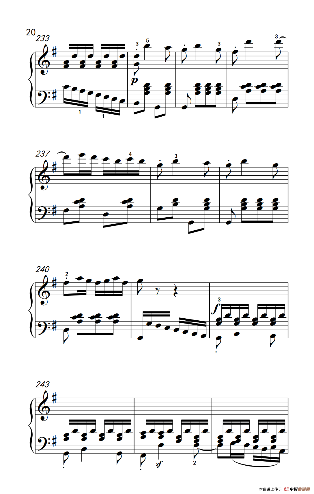 第九级2.G大调奏鸣曲 第一乐章 Op.31 No.1（中央音乐学院 钢琴（业余）考级教程 7-9级）