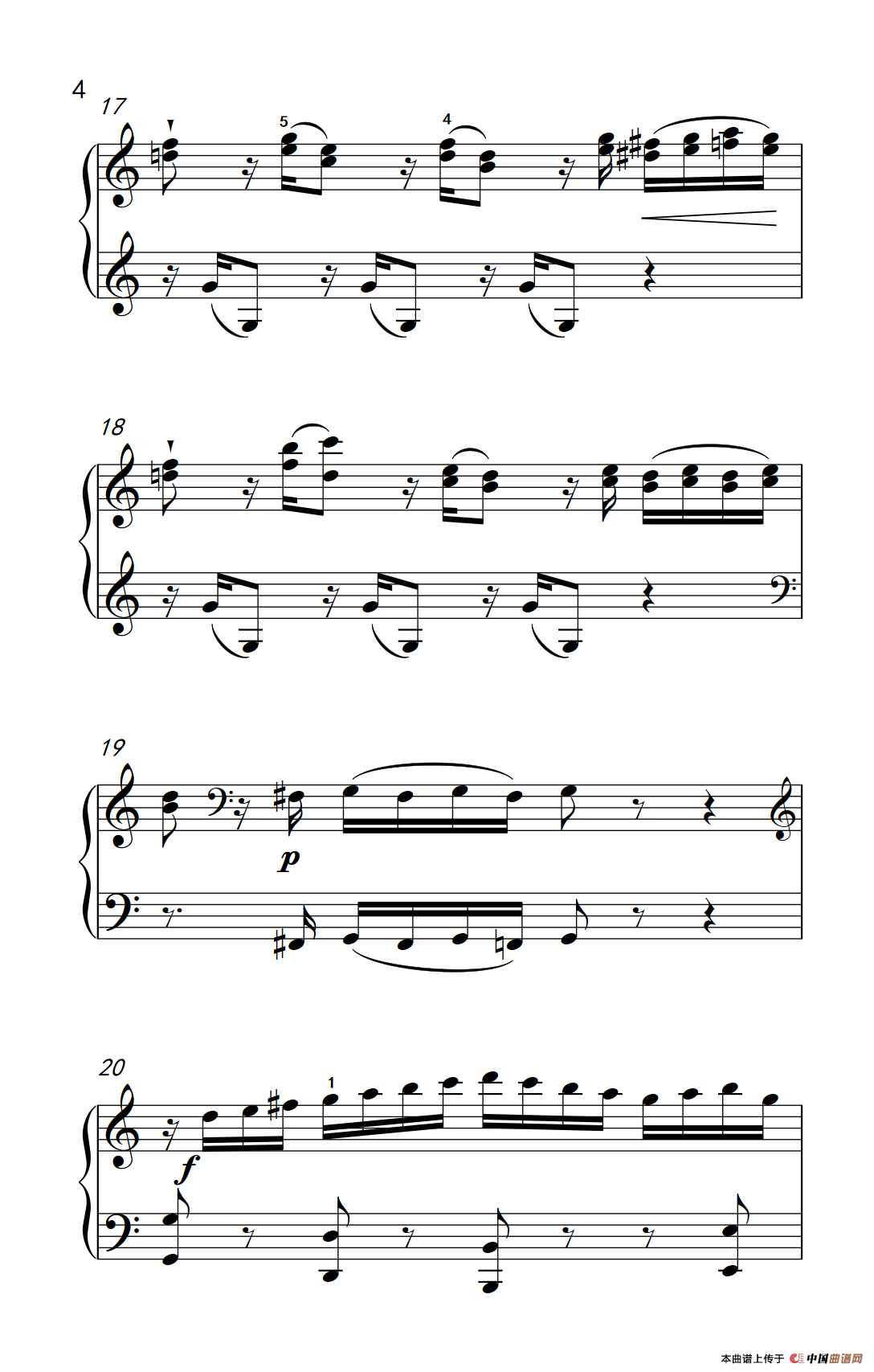 第九级1.C大调奏鸣曲 第一乐章 Hob.XVI 50（中央音乐学院 钢琴（业余）考级教程 7-9级）