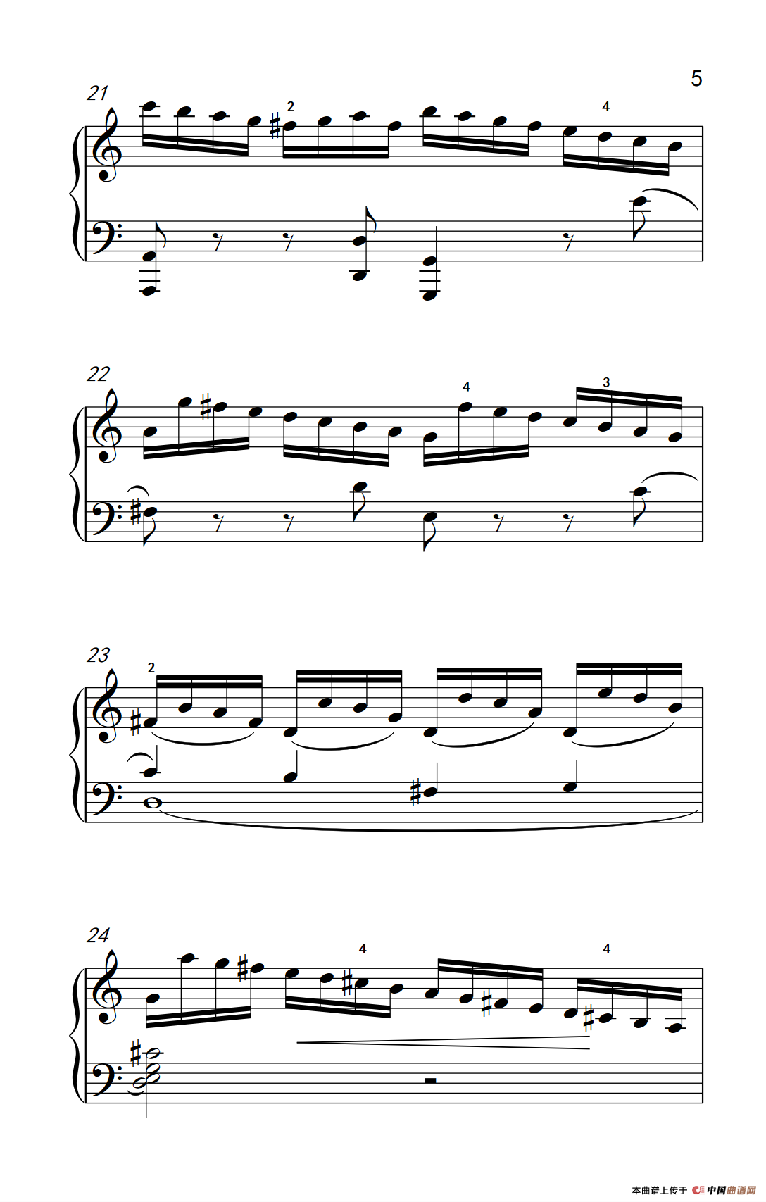 第九级1.C大调奏鸣曲 第一乐章 Hob.XVI 50（中央音乐学院 钢琴（业余）考级教程 7-9级）