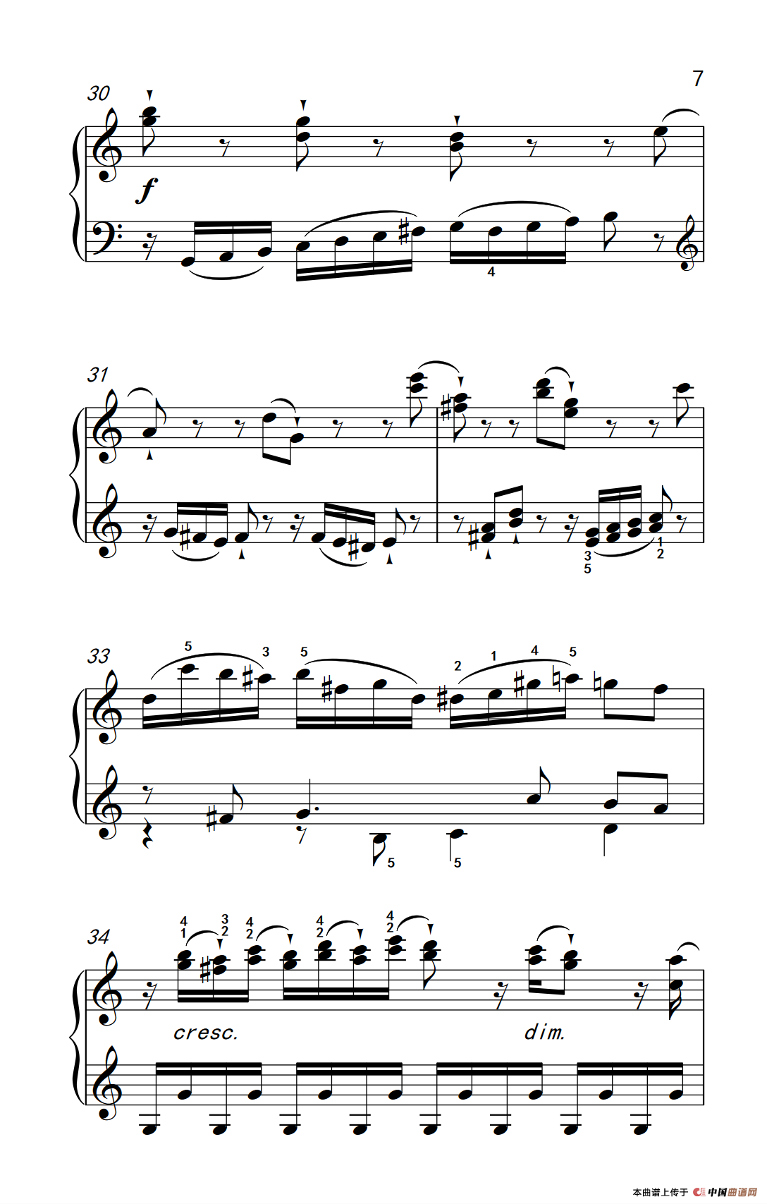 第九级1.C大调奏鸣曲 第一乐章 Hob.XVI 50（中央音乐学院 钢琴（业余）考级教程 7-9级）