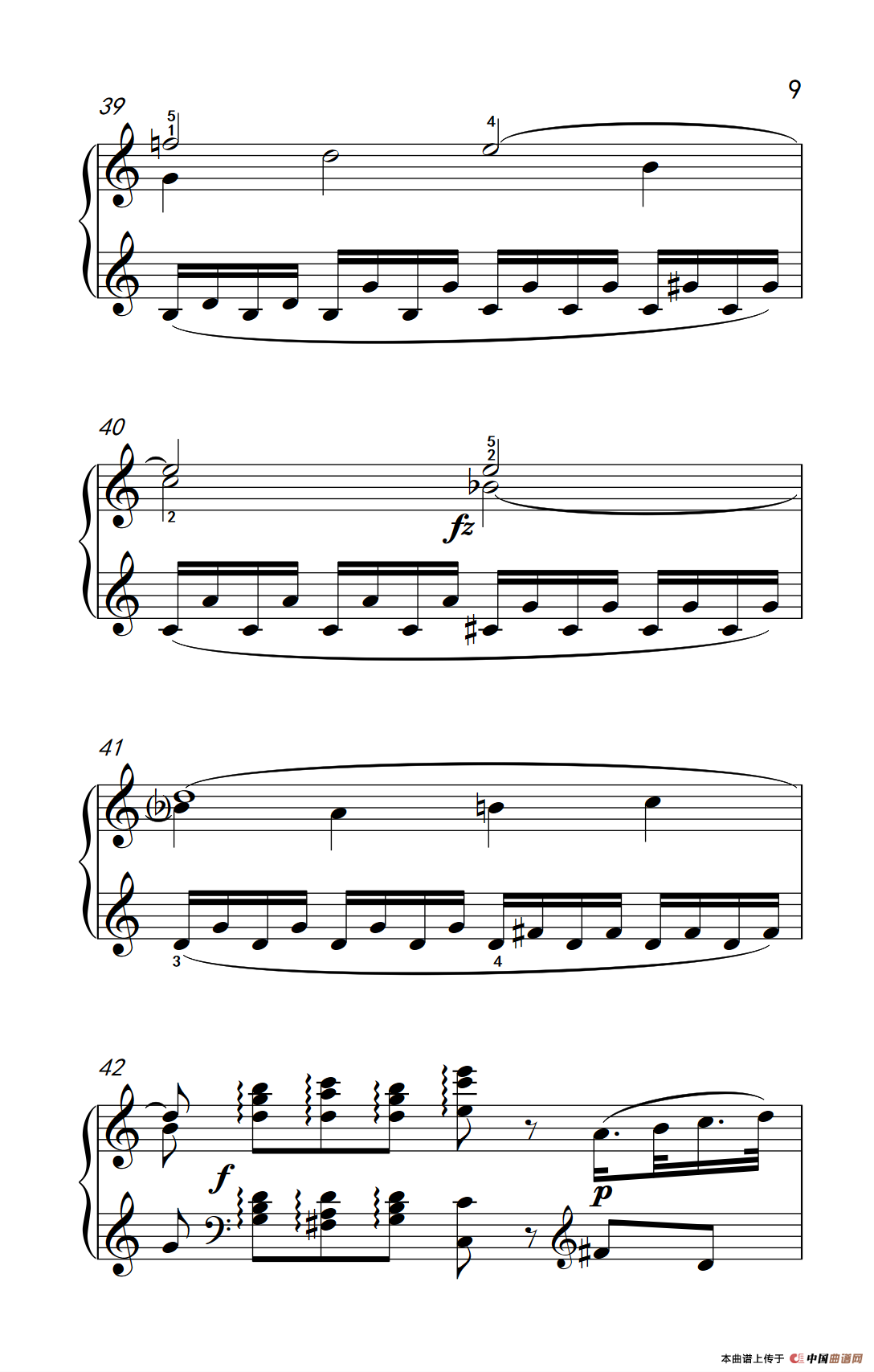 第九级1.C大调奏鸣曲 第一乐章 Hob.XVI 50（中央音乐学院 钢琴（业余）考级教程 7-9级）