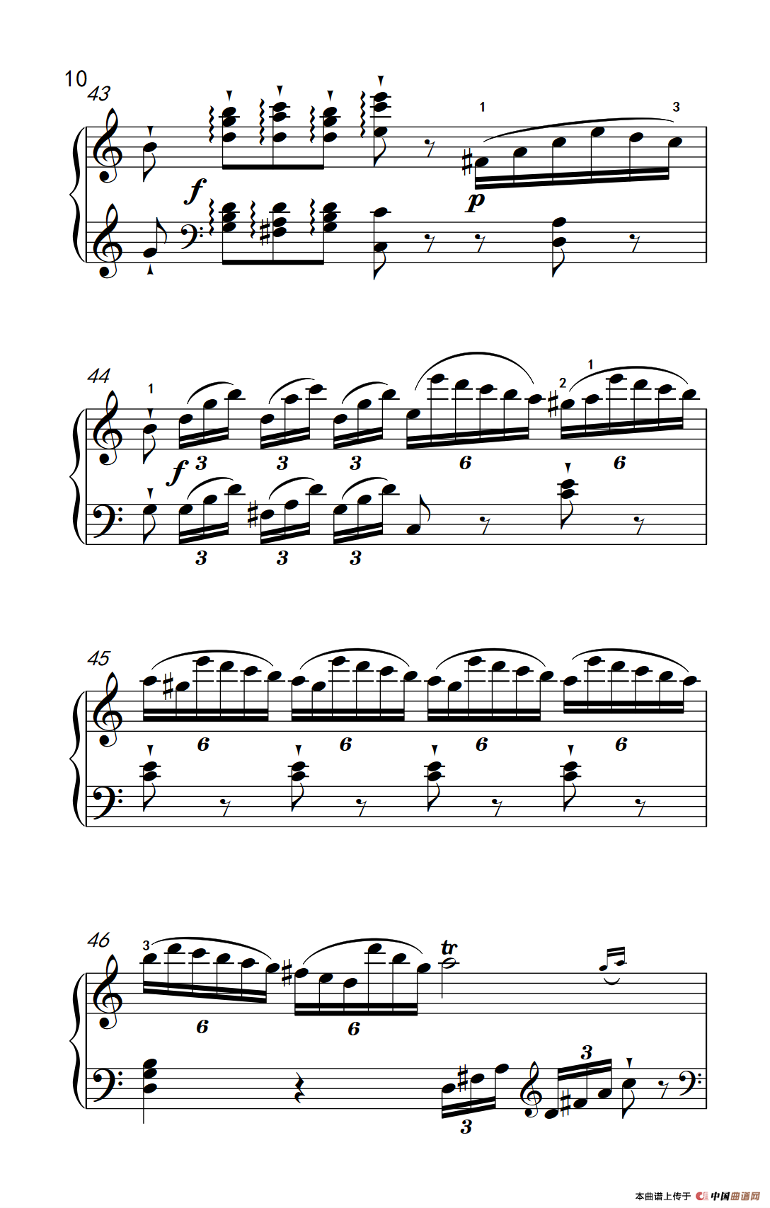 第九级1.C大调奏鸣曲 第一乐章 Hob.XVI 50（中央音乐学院 钢琴（业余）考级教程 7-9级）