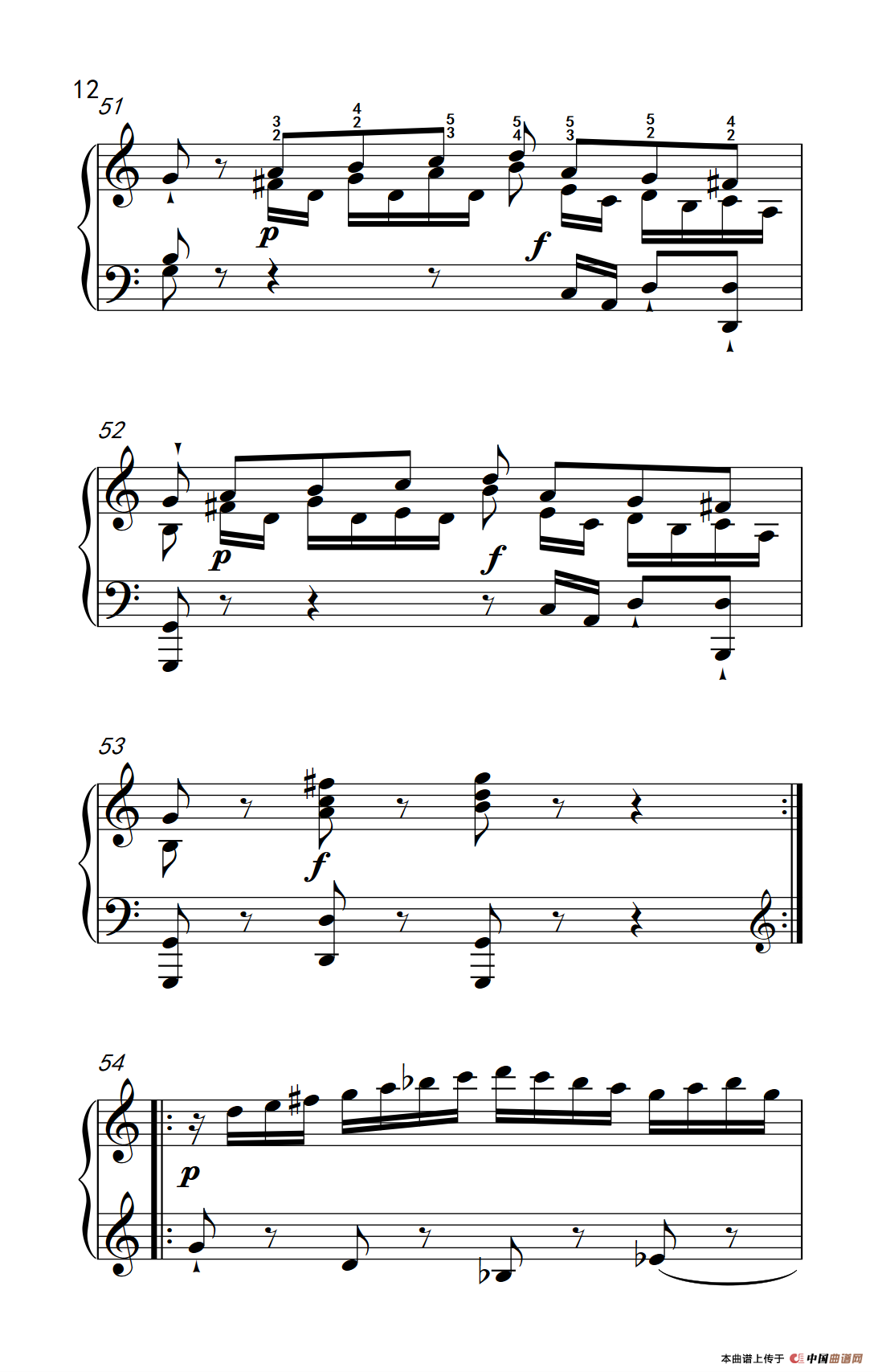 第九级1.C大调奏鸣曲 第一乐章 Hob.XVI 50（中央音乐学院 钢琴（业余）考级教程 7-9级）