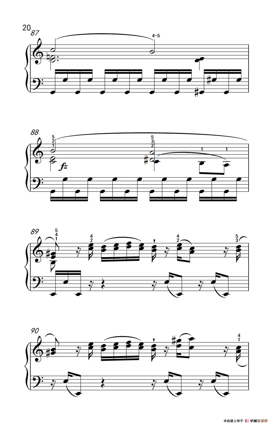 第九级1.C大调奏鸣曲 第一乐章 Hob.XVI 50（中央音乐学院 钢琴（业余）考级教程 7-9级）