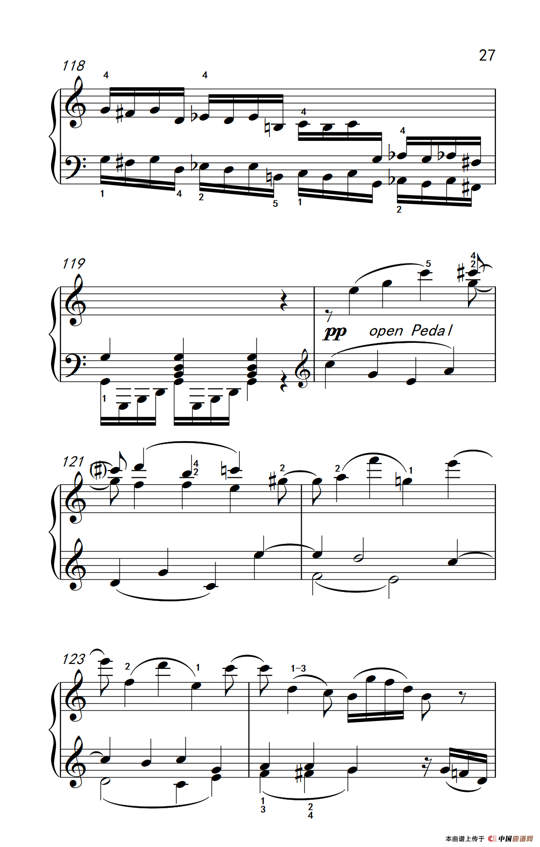 第九级1.C大调奏鸣曲 第一乐章 Hob.XVI 50（中央音乐学院 钢琴（业余）考级教程 7-9级）