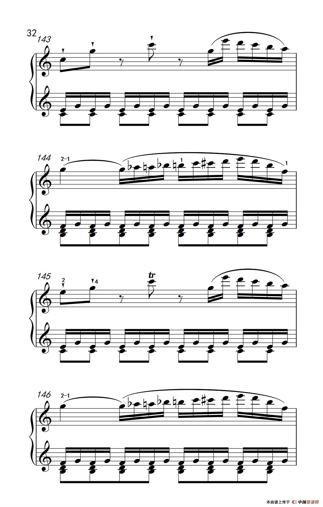 第九级1.C大调奏鸣曲 第一乐章 Hob.XVI 50（中央音乐学院 钢琴（业余）考级教程 7-9级）