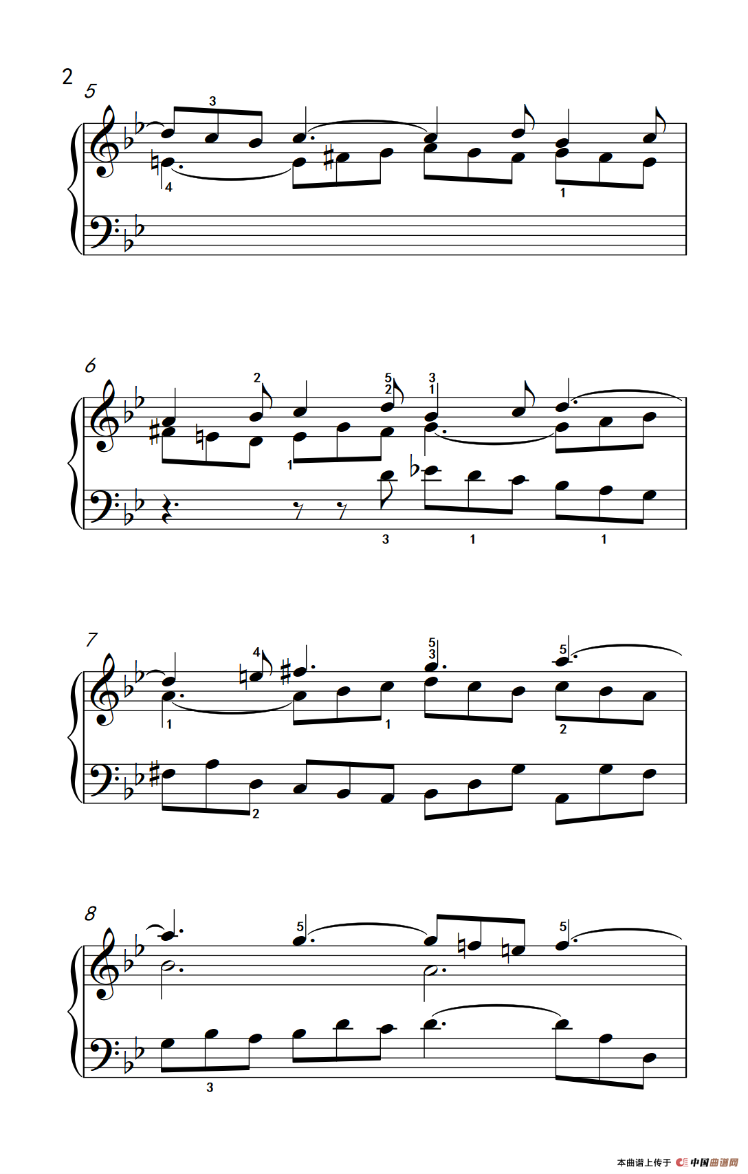 第九级1.吉格舞曲 选自《英国组曲》第三套（中央音乐学院 钢琴（业余）考级教程 7-9级）