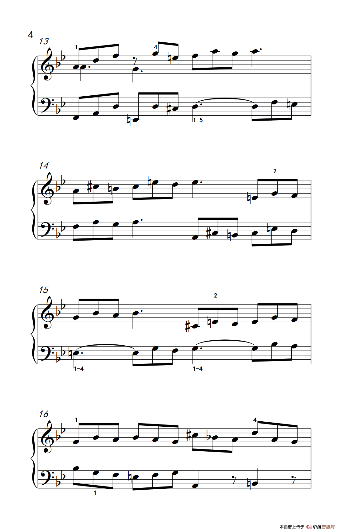 第九级1.吉格舞曲 选自《英国组曲》第三套（中央音乐学院 钢琴（业余）考级教程 7-9级）