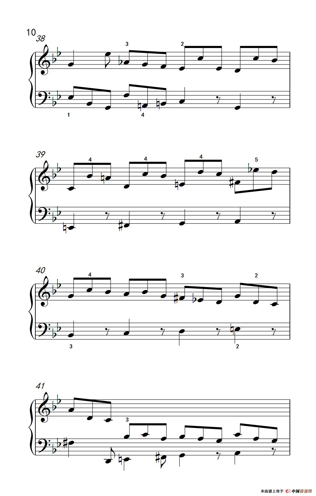 第九级1.吉格舞曲 选自《英国组曲》第三套（中央音乐学院 钢琴（业余）考级教程 7-9级）