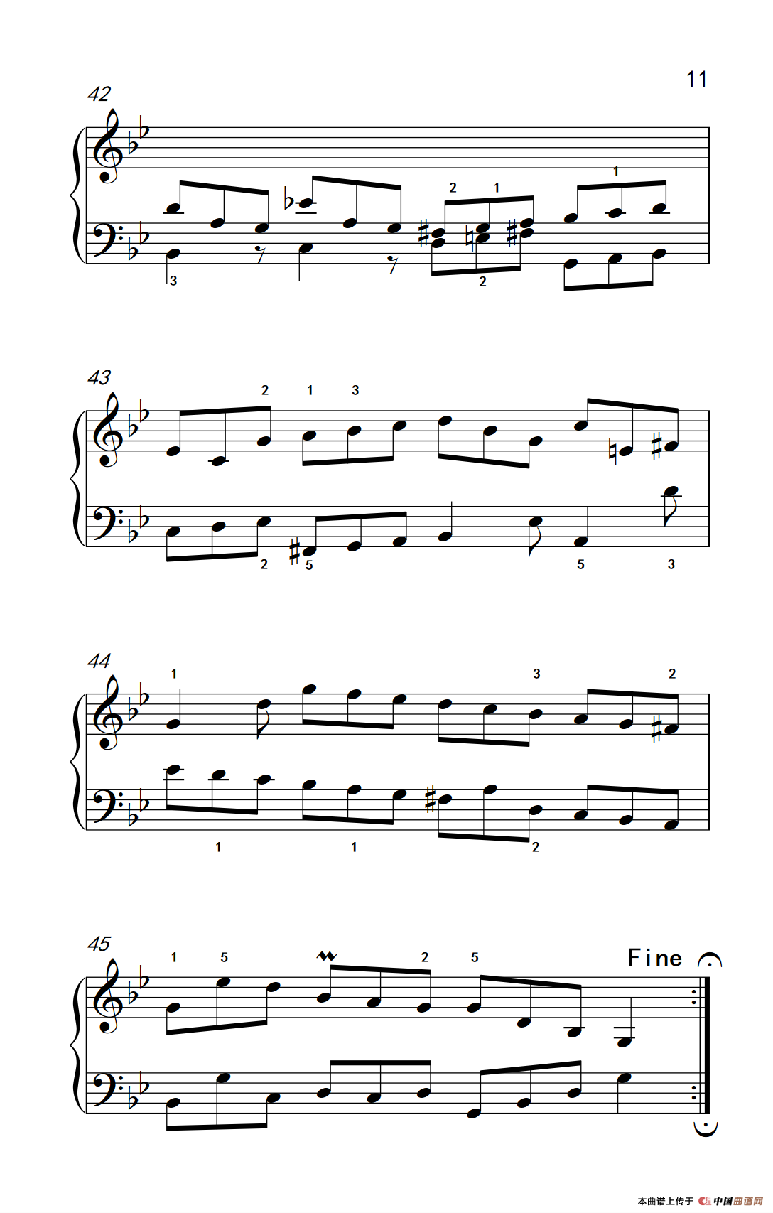 第九级1.吉格舞曲 选自《英国组曲》第三套（中央音乐学院 钢琴（业余）考级教程 7-9级）