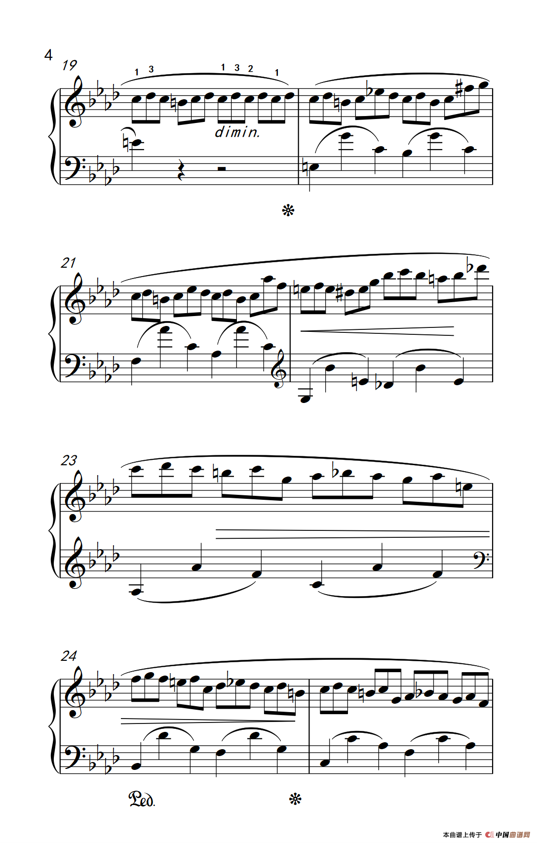 第九级1.练习曲 Op.25 No.2（中央音乐学院 钢琴（业余）考级教程 7-9级）