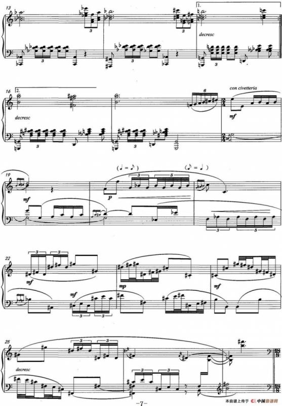 音画奏鸣曲——绿页（钢琴独奏）