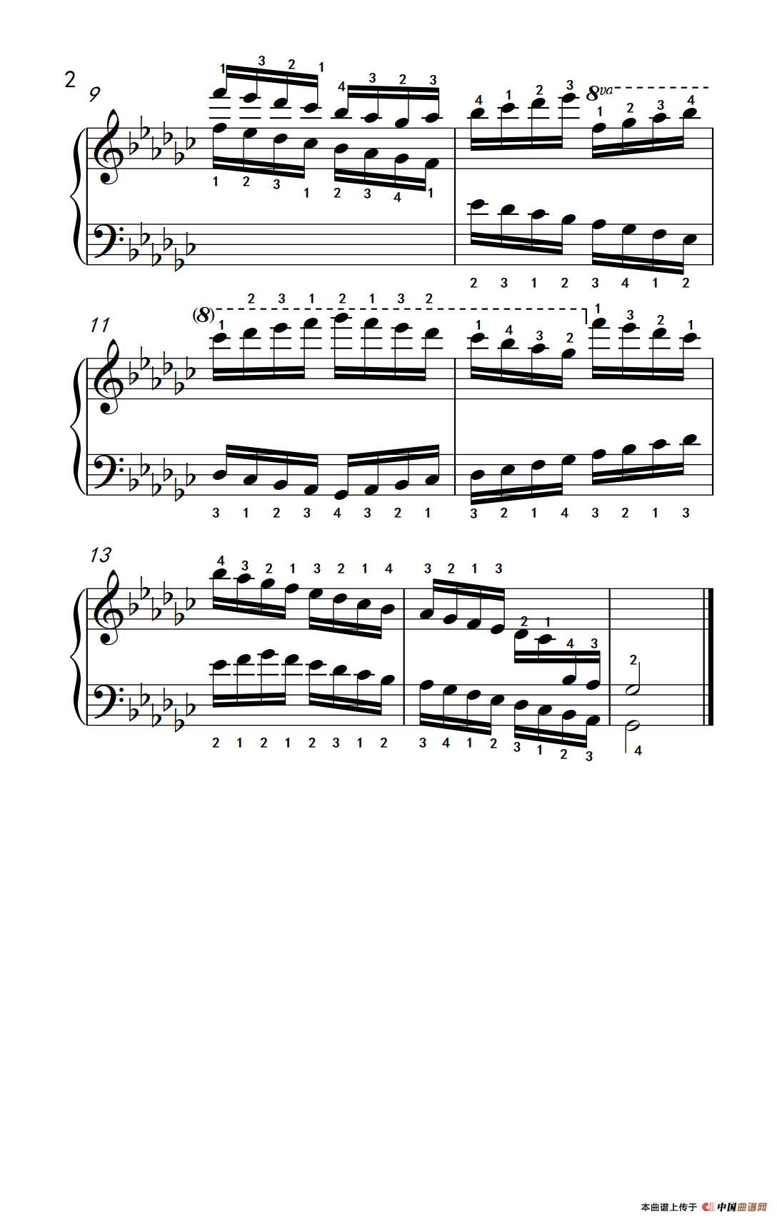 第九级23.?G大调音阶（中央音乐学院 钢琴（业余）考级教程 7-9级）