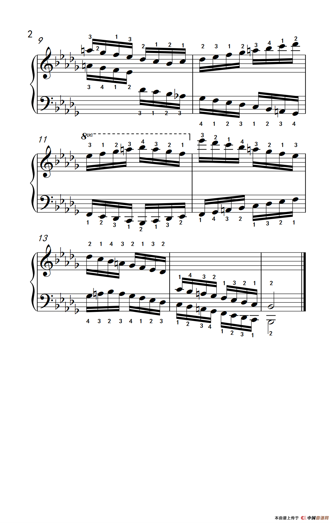 第九级22.?b和声小调音阶（中央音乐学院 钢琴（业余）考级教程 7-9级）