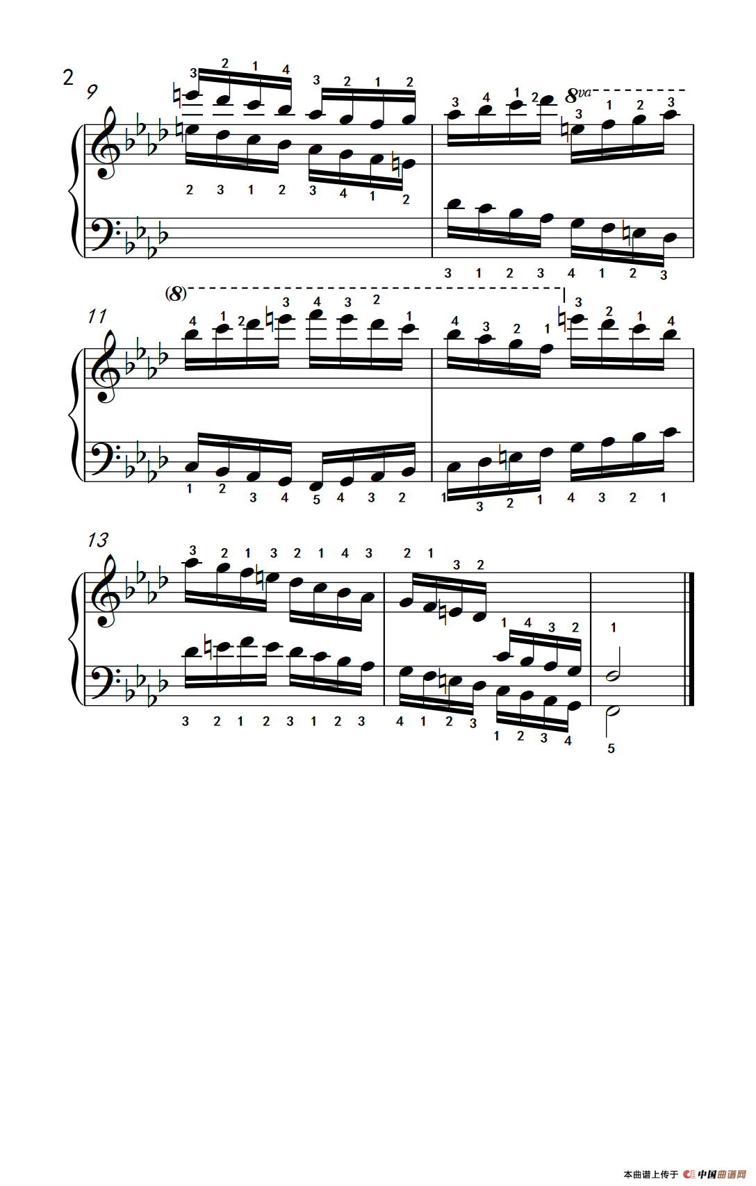 第九级18.f和声小调音阶（中央音乐学院 钢琴（业余）考级教程 7-9级）