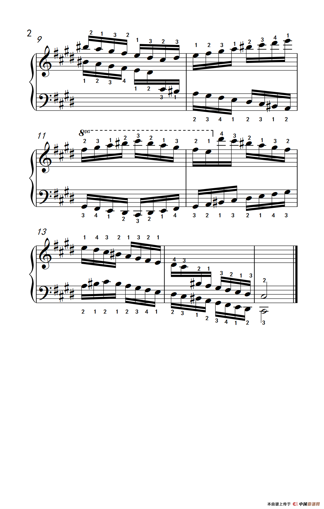 第九级16.?c和声小调音阶（中央音乐学院 钢琴（业余）考级教程 7-9级）